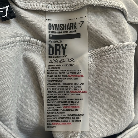 Gymshark Light Gray Leggings- Medium - Picture 7 of 8